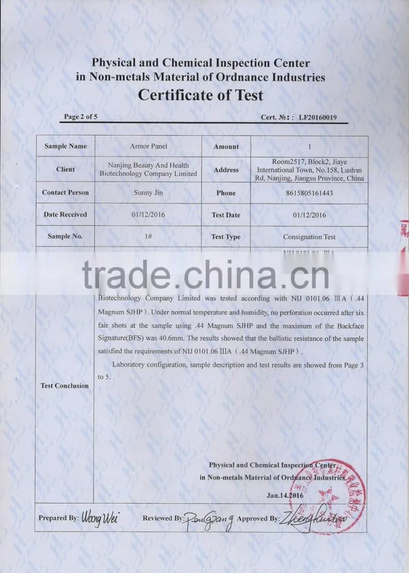 Uhmwpe ballistic Sheetings