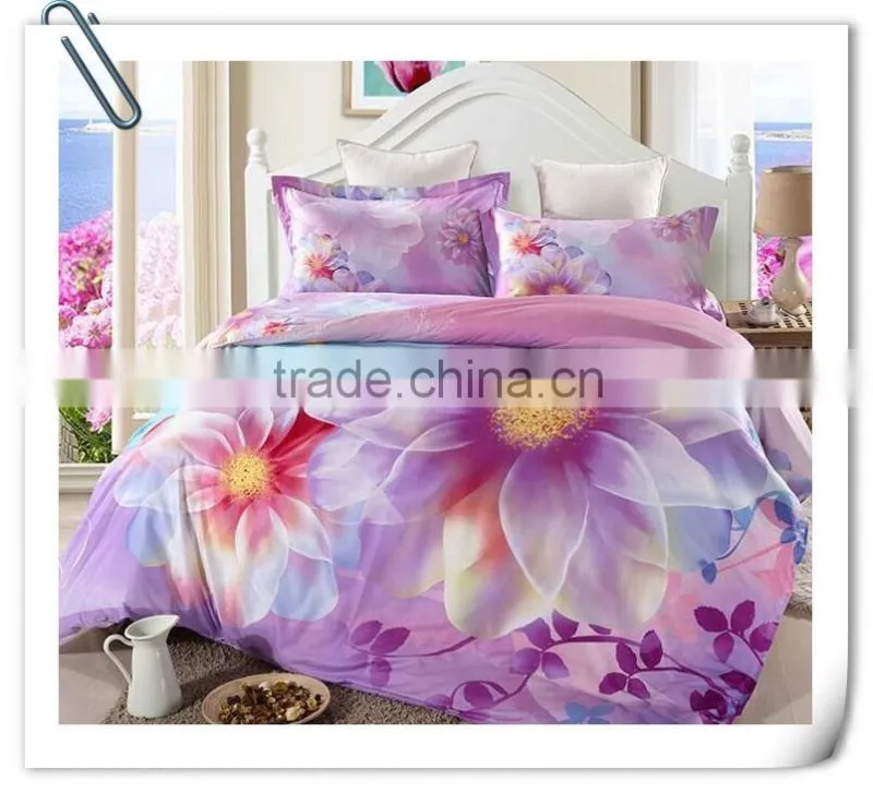 cotton 3d disperse printed fabric for bedding sets