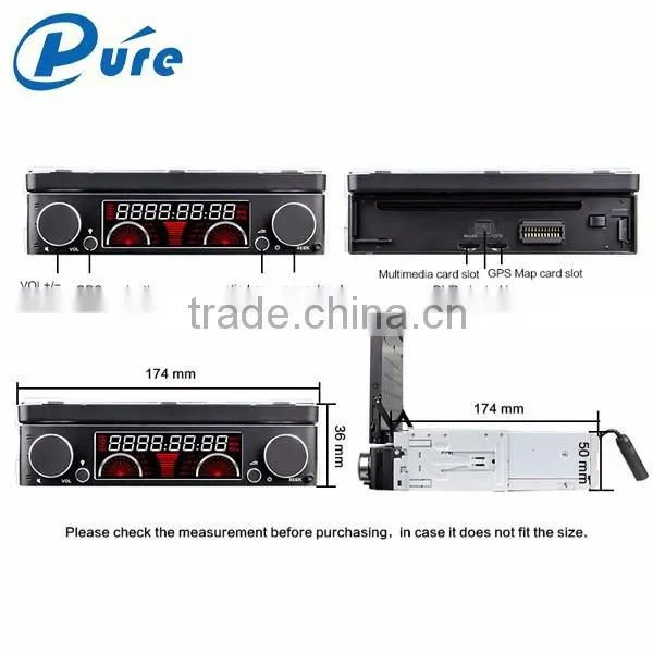 New arrival 7 inch android car radio 1 din car audio navigation system car dvd player