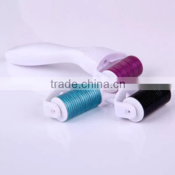2014 low price 1200 needles titanium derma roller with replacable tips