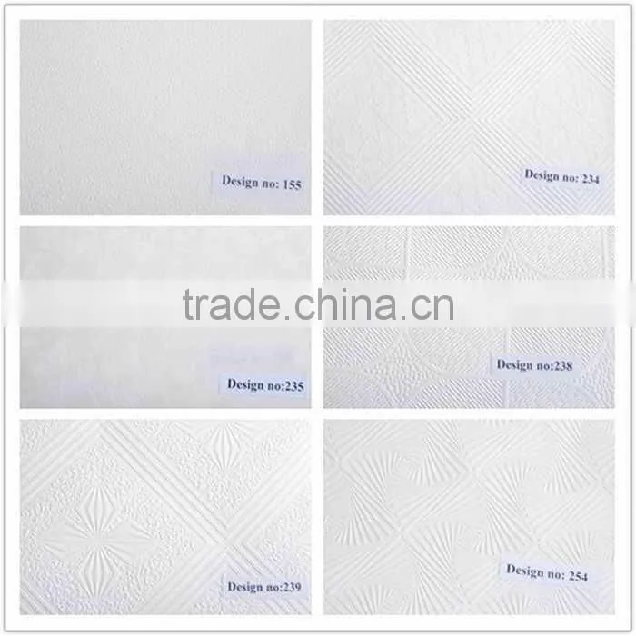 pvc laminated gypsum ceiling tiles