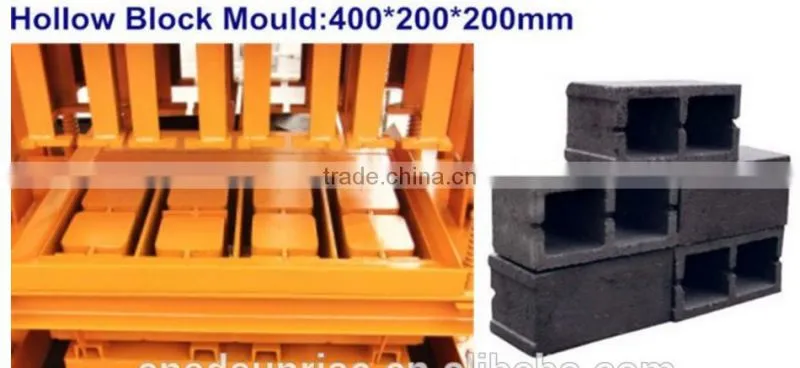 Vibrate electric concrete brick moulding machine QTJ4-40