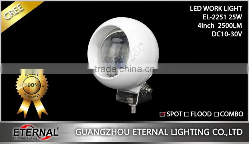 4in round 25W high power cob led work light 4x4 Jeep off-road SUV high power led fog light