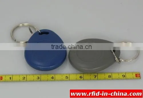 Factory Price Grey RFID Key Fob with 125KHz/ 13.56MHz Chip