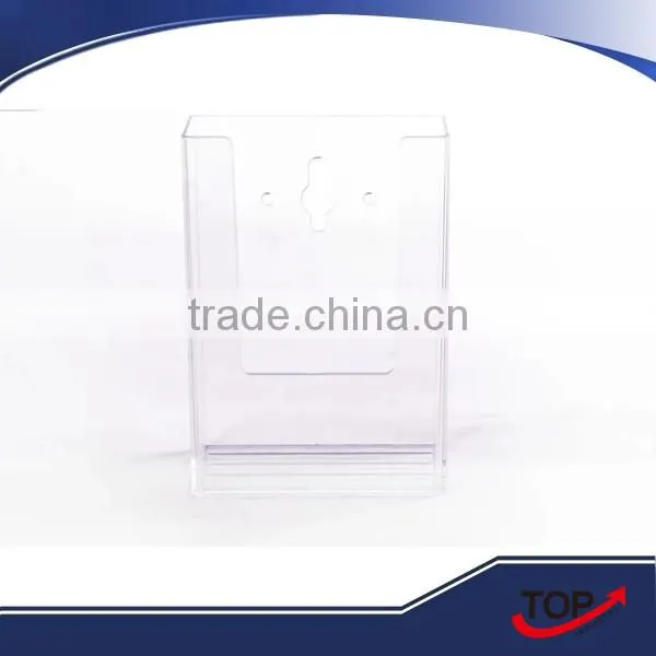 2016 cheap Plastics wall mounted clear brochure holder