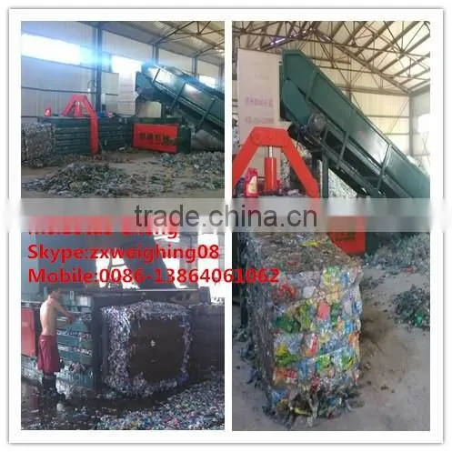 Automatic horizontal hydraulic cardboard compress baler FDY Series