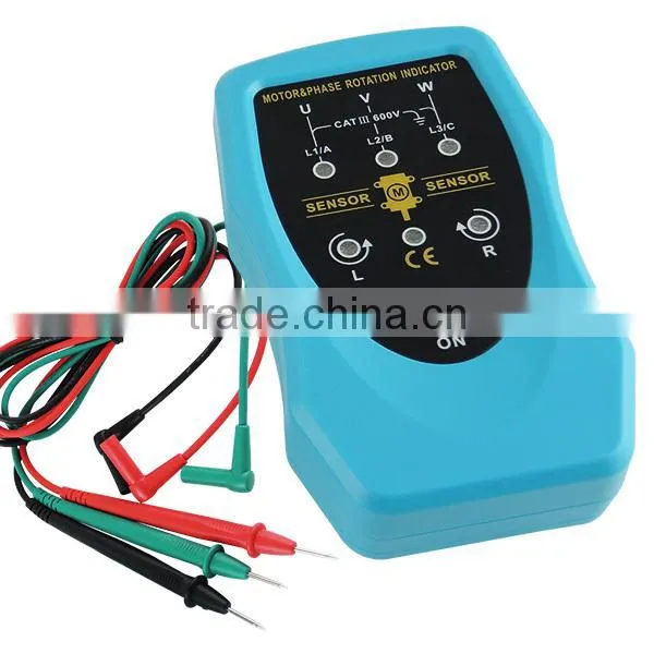 Motor 3 Phase Rotation Sequence Indicator Conveyors Pumps Rotary Portable Tester