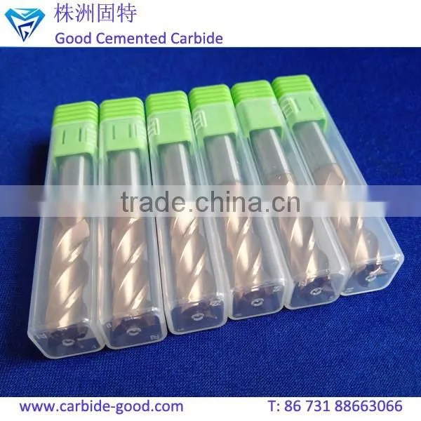 Solid carbide 4 flute drill bit cemented carbide end mill of various types