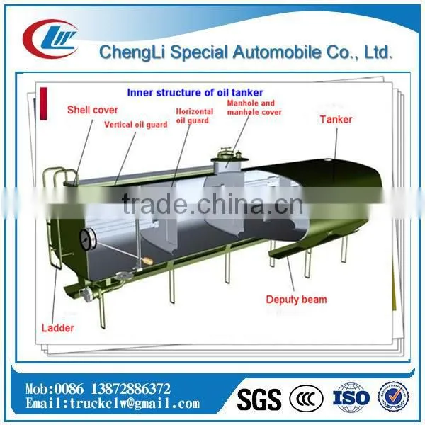 very hot sale 30000 liters to 60000 liters Farm Fuel Trailer with compartments /Petrol Tanker Semitrailer/crude oil