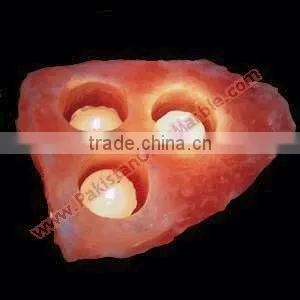 Long Life New selling attractive style NATURAL SALT CANDLE HOLDERS