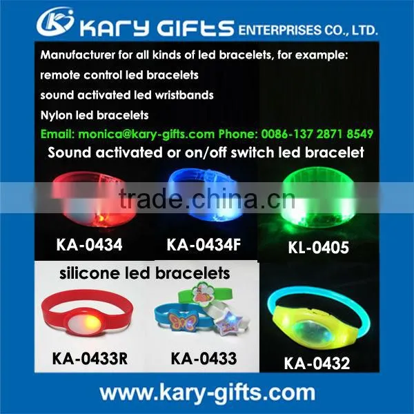 Remote Control LED Flashing Radio Controlled Brcaelet