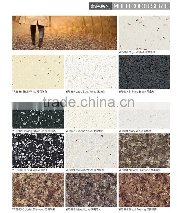 Cheap artificial quartz stone for kitchen countertop