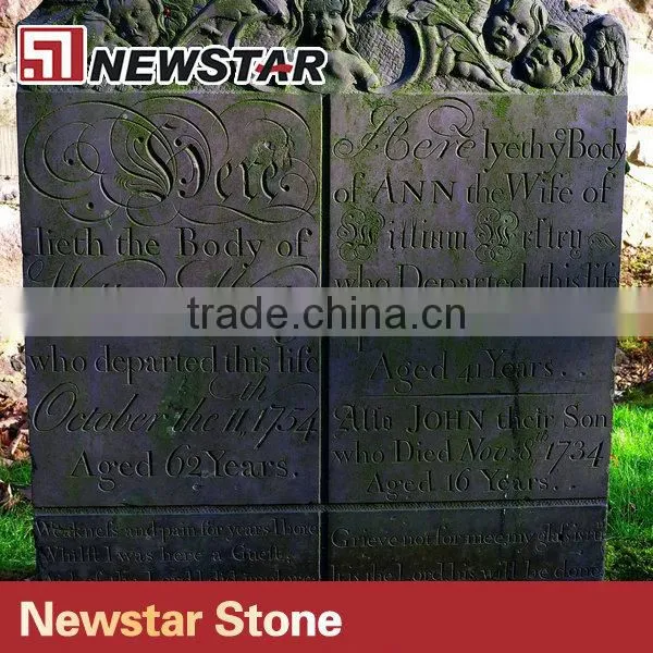 Newstar Hot Sale Good Quality Slate Gravestone
