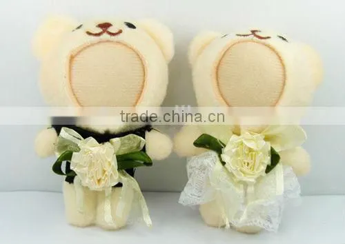 10cm Sublimation DTY 3D Couple Photo Face Doll with Wedding