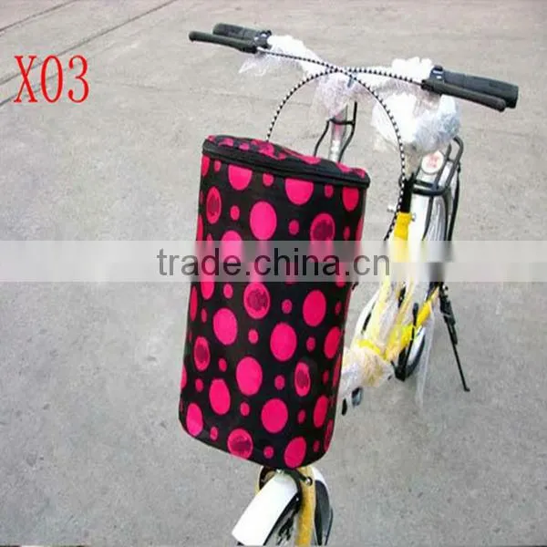 2014 new style Foldable oxford cloth bicycle front basket