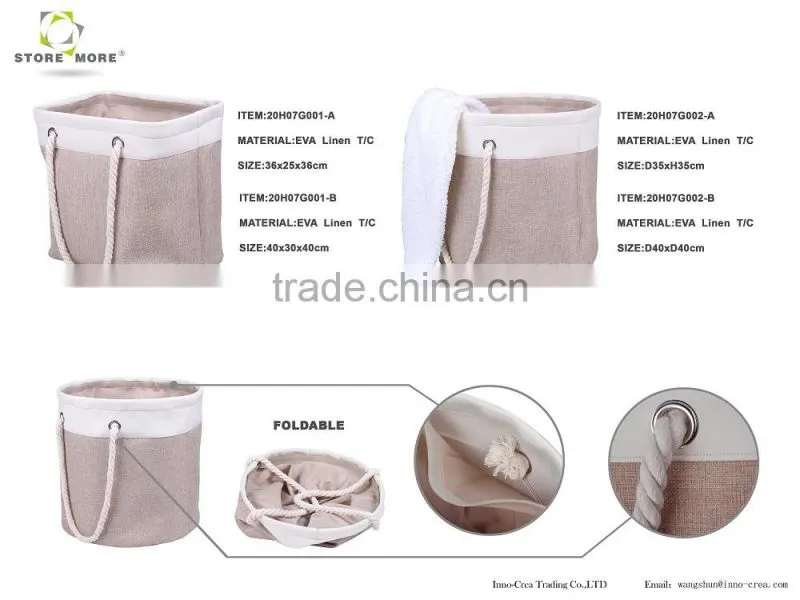 Store More Collapsible Round Laundry Hamper From Factory Directly