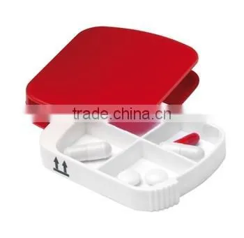 translucent medicine pillbox pill organizer with 3 compartments