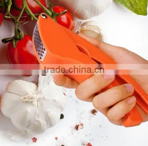 cy286 ABS +Stainless Steel Handled Easily clean Garlic Press