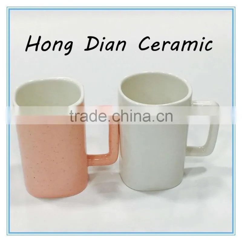creative ceramic mug,White ceramic porcelain tumbler beaker shaving mug with handle