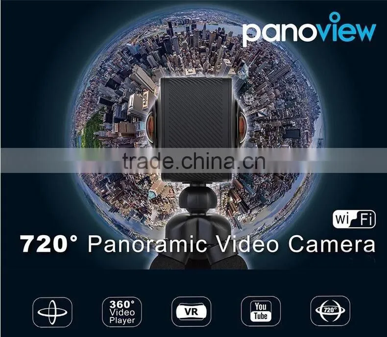 High Quality Waterproof 360 Degree Full View Video Camera VR HD Dual Lens Mini Go pro HD Sports Camera