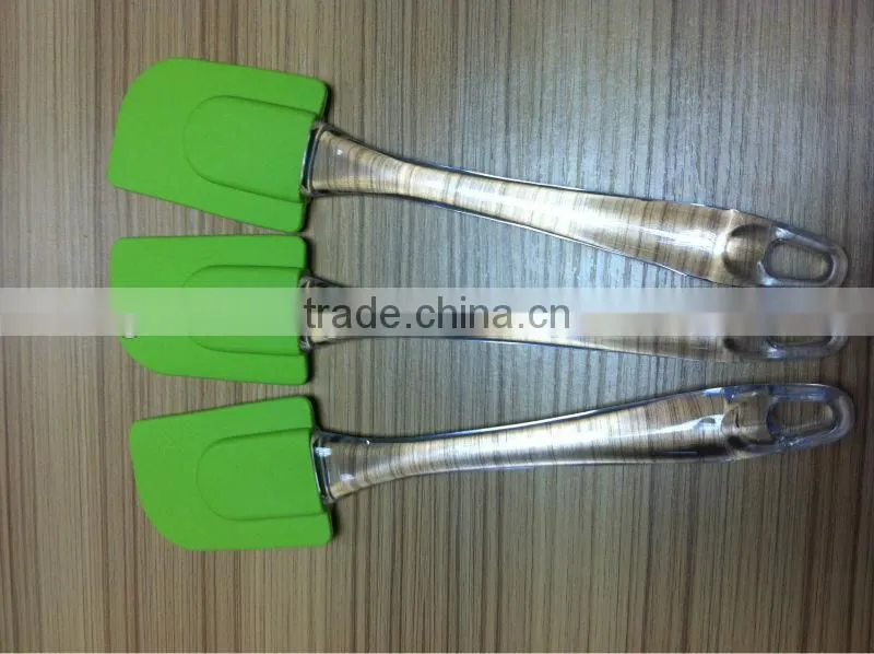 silicone spatula for baking crystal handle cake tool