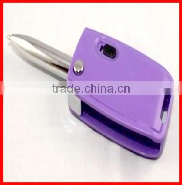 led light creative car key ball pen