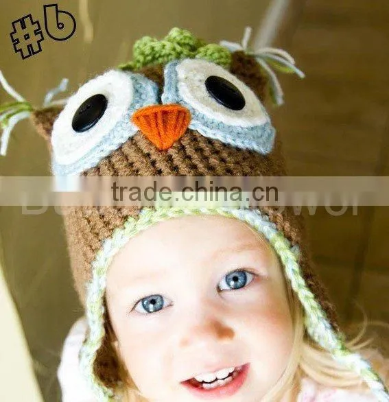 Handmade Crochet Cap Children Red Beret Cap Cute Lovely Animal Caps In Crochet For Children