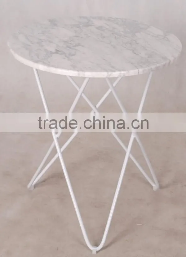 Modern style factory price metal iron coffee table with Wire U shape metal legs