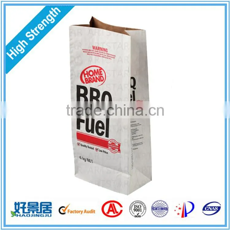 Moisture Proff and Recyclable Kraft Paper Bags for Shop and Food