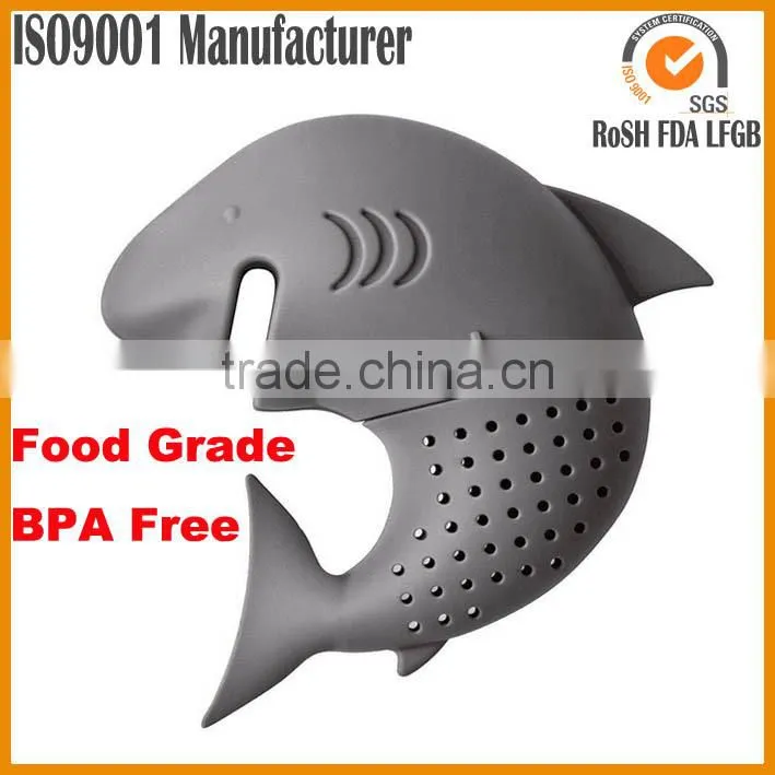 Eco-Friendly Shark Shape Silicone Tea Infuser ,Silicone Shark Shape Tea Infuser,Tea Strainers