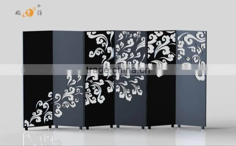 Continental restaurant decoration hollow with pulley metal screen