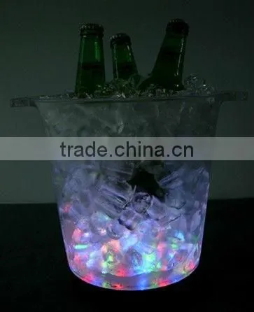 Dongguan PS plastic led lighted ice bucket bar decorations