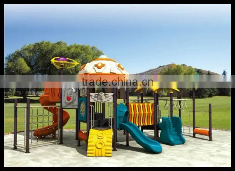 2013 OUTERSPACE SERIES TWO STORY CHILDREN PLAY STRUCTURE ,OUTDOOR PLAYGROUND ,PARK PLAYGROUND ,OUTDOOR SLIDE (HA-04701)