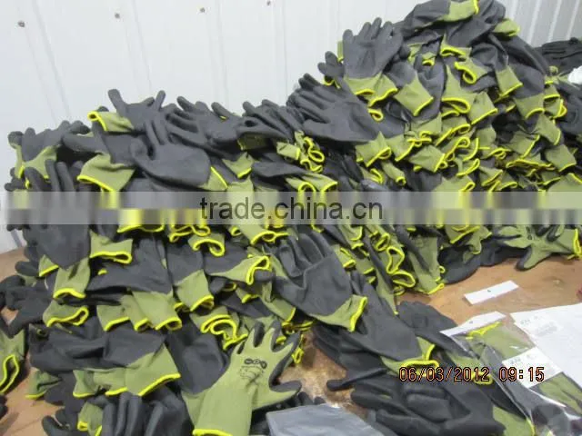 DDSAFETY 2017 Hot Sales Safety Gloves Nitrile Gloves Nylon Gloves