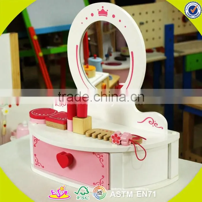 Wholesale reliable quality indoor wooden kids bedroom furniture toy, preschool wooden role play furniture toy W08H075