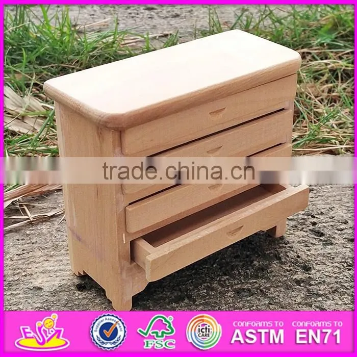 2017 Best kids doll furniture toys wooden coloring toy for sale W03A085-S