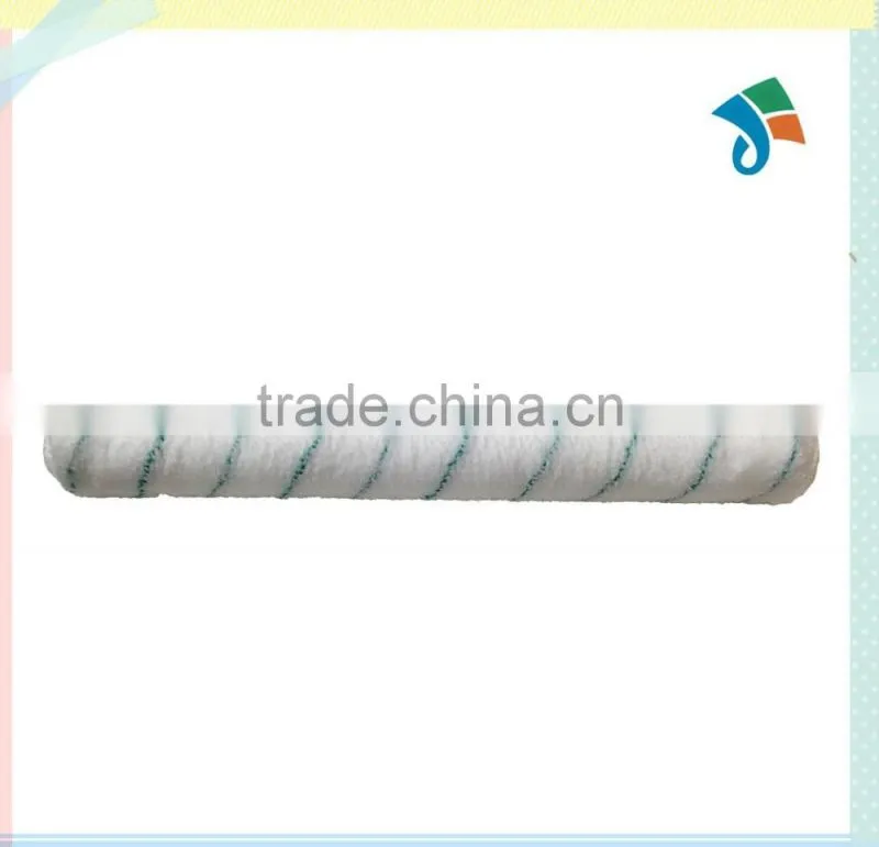 High quality microfiber with single green stripe paint roller cover paint roller sleeve