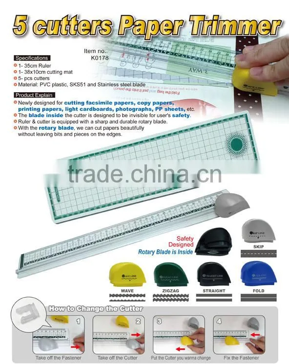 5 cutters Paper Trimmer