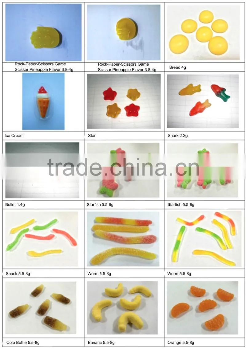 Different Shape Gummy Candy Jelly Candy