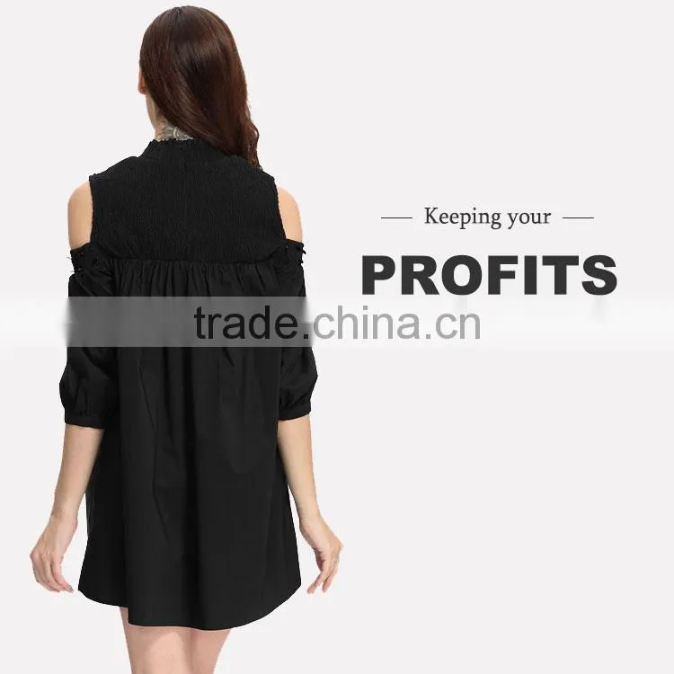 Ladies New Fashion Skirt Dress Pleated Lantern Elegant Skater Dress