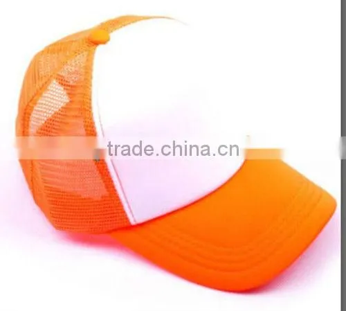 2013 summer best selling mesh foam promotional trucker cap and hat plain trucker cap and hat
