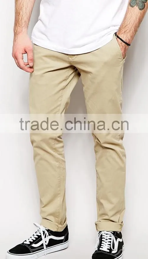 Skinny Fit Washed Out Chinos