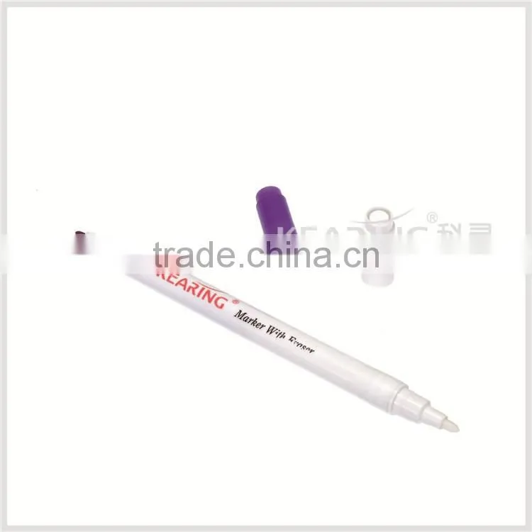 Kearing brand Fabric garment air erasable self vanishing violet+pink color Dual tipped air erasable marker # AT10-VP