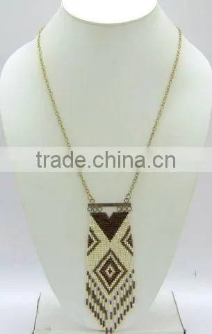 Beaded summer Pendant Necklaces