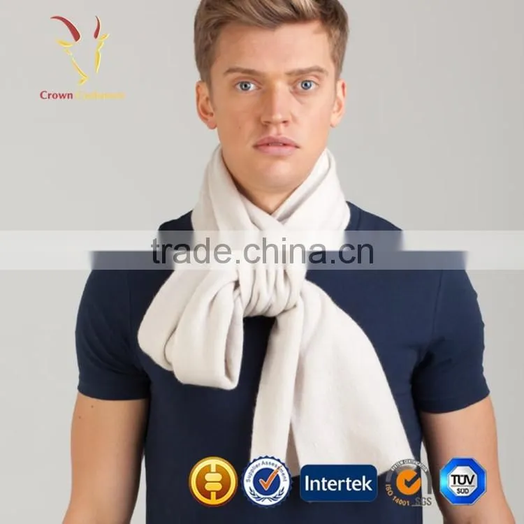 Solid Color Mens Cashmere Knitted Scarf On Sale
