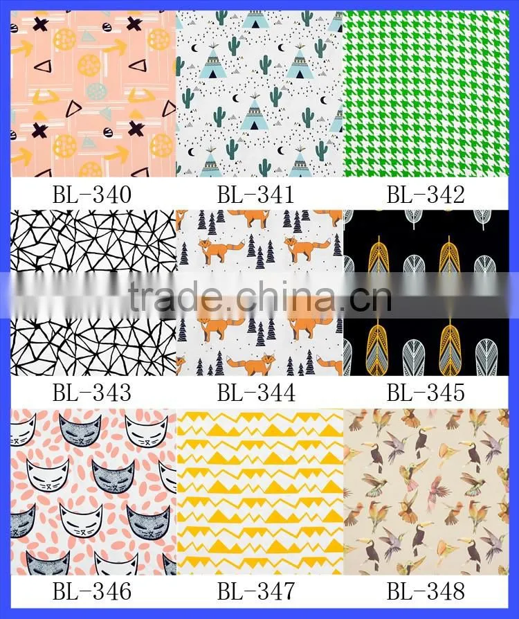 BL331-356 Lovebay Wholesale FAUX SUEDE Printed Tiger Fabric Suit Make Kinds Of Baby Clothing