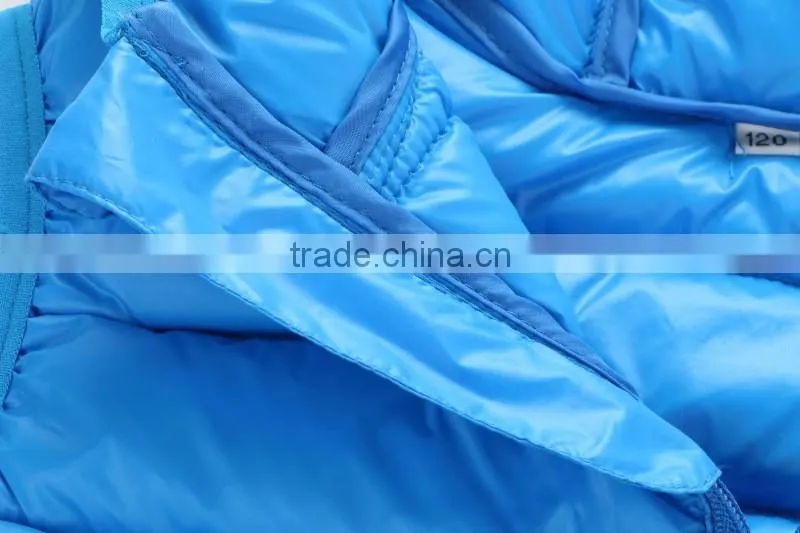 wholesale customize cheap kids children winter down vests and clothes