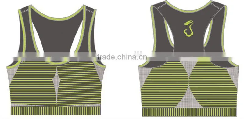 2015 fashion seamless fitness lady's sports bra