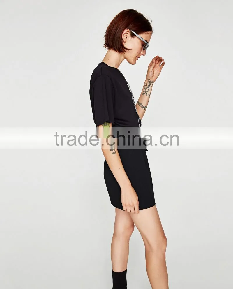 Guangzhou Shandao Factory OEM Customized 160g 100% Cotton Logo Printed Short Sleeve O-Neck T Shirt Design For Ladies