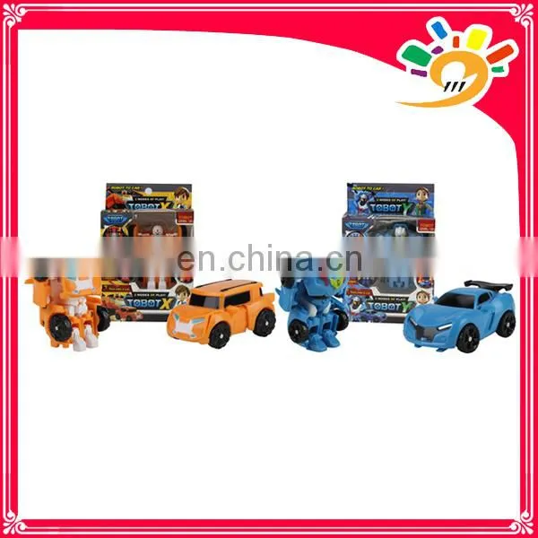 cheap car transform robot model toy plastic toy for kids